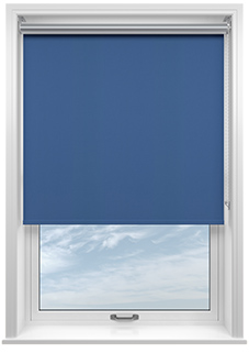 Energy Saving (Blackout), Blue - Motorised Roller Blind